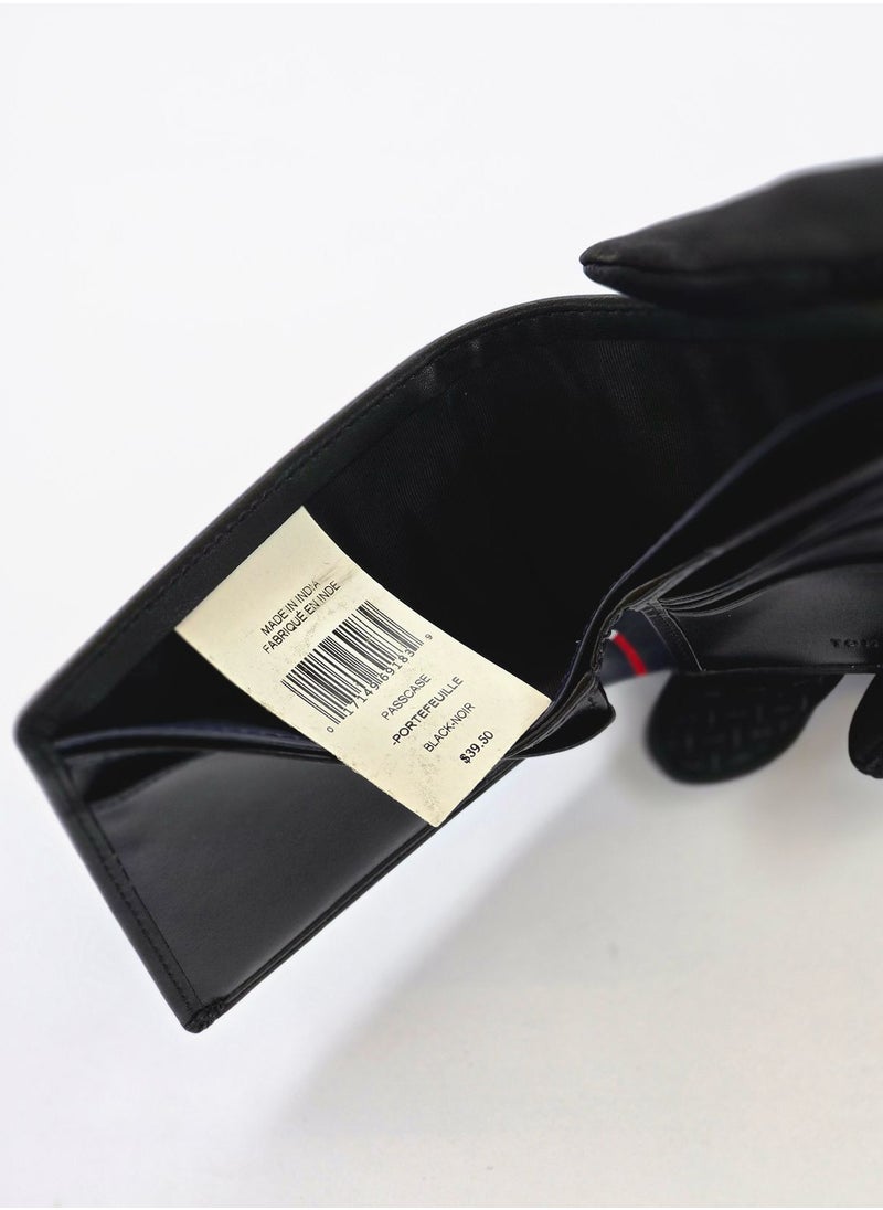 TH Black Leather Wallet 45#
