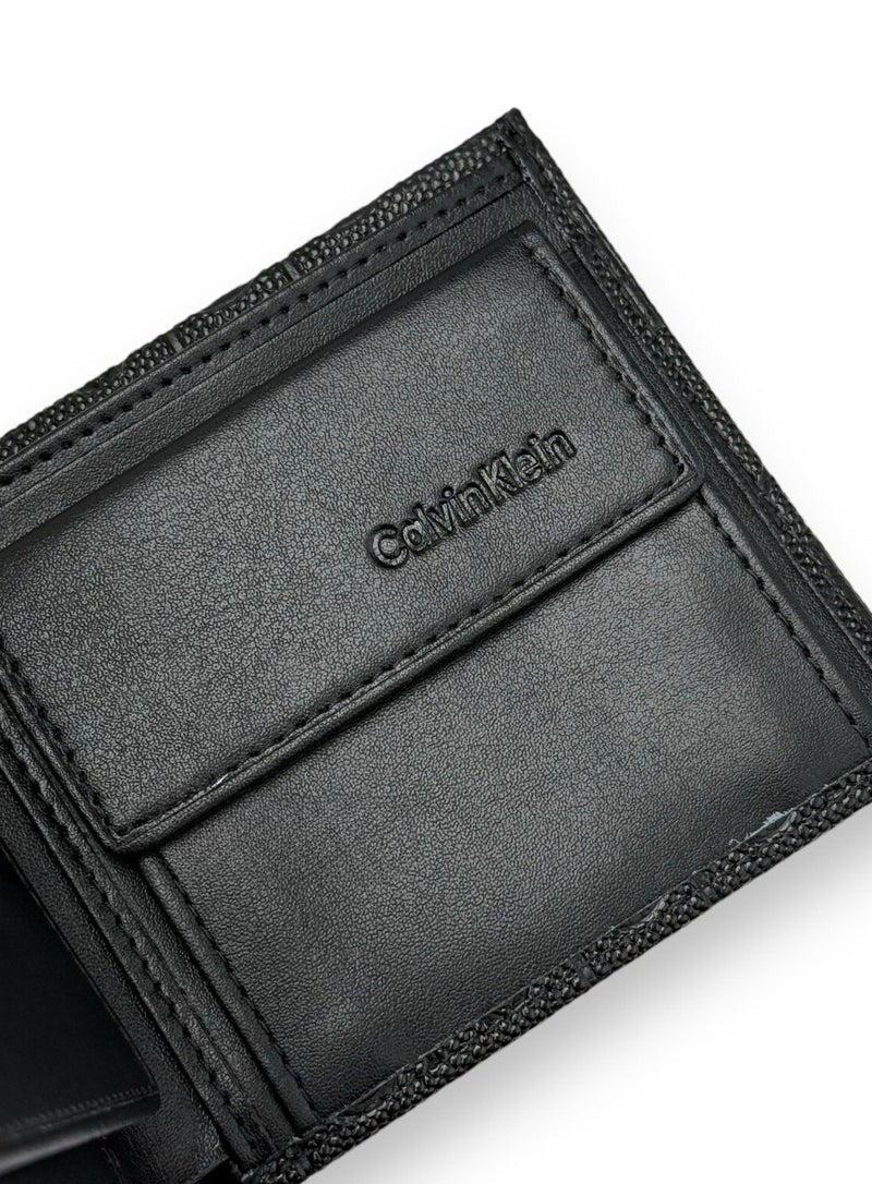 CK Black Leather Wallet For men 51#