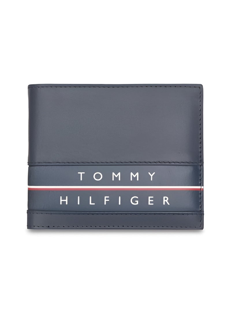 TH Navy Leather Wallet For Men 46#