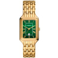 Fossil Raquel ES5341 Three-Hand Green Dial Gold-Tone Stainless Steel Women's Watch