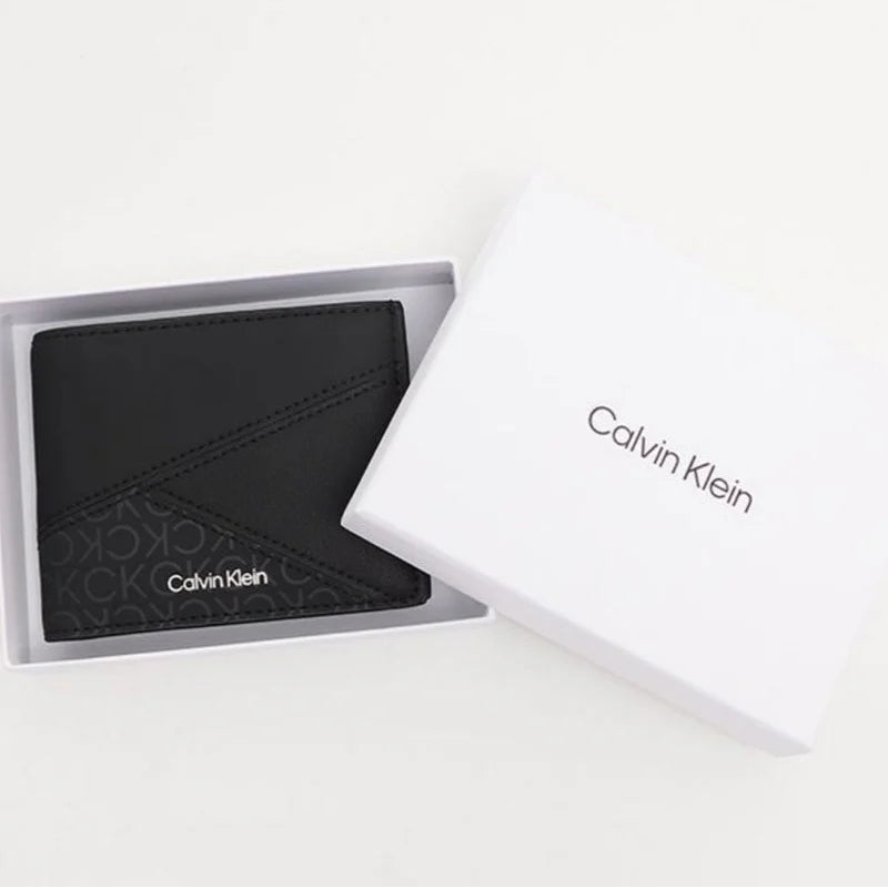 CK Black Leather Wallet For Men 73#