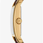 Michael Kors Emery MKo1116 Burgundy Dial Leopard Print Leather Strap Women's Watch