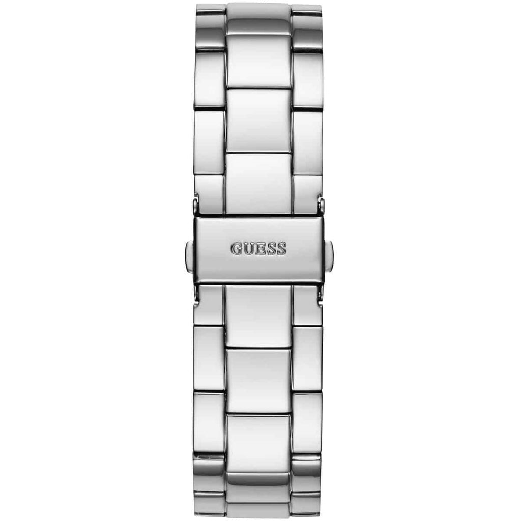 Guess G-Twist W1082L1 Silver Tone Interlocking Logo Dial Watch