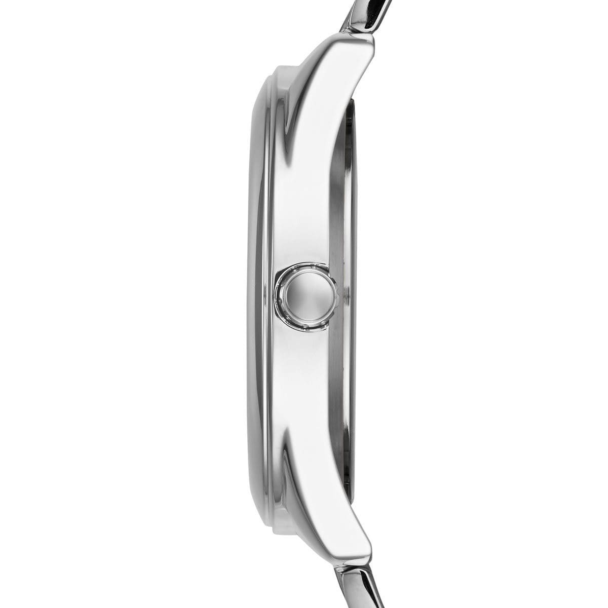 Guess G-Twist W1082L1 Silver Tone Interlocking Logo Dial Watch
