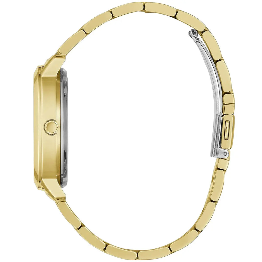 Guess G Twist W1201L2 Gold Tone Crystal Bezel Glitter Dial Ladies Watch