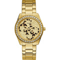Guess G Twist W1201L2 Gold Tone Crystal Bezel Glitter Dial Ladies Watch