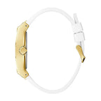 Guess Phoenix GW0202G6 Gold-Tone & White Rubber Men's Watch