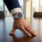 Guess Connoisseur GW0265G7 Silver Case Blue Dial Men's Watch