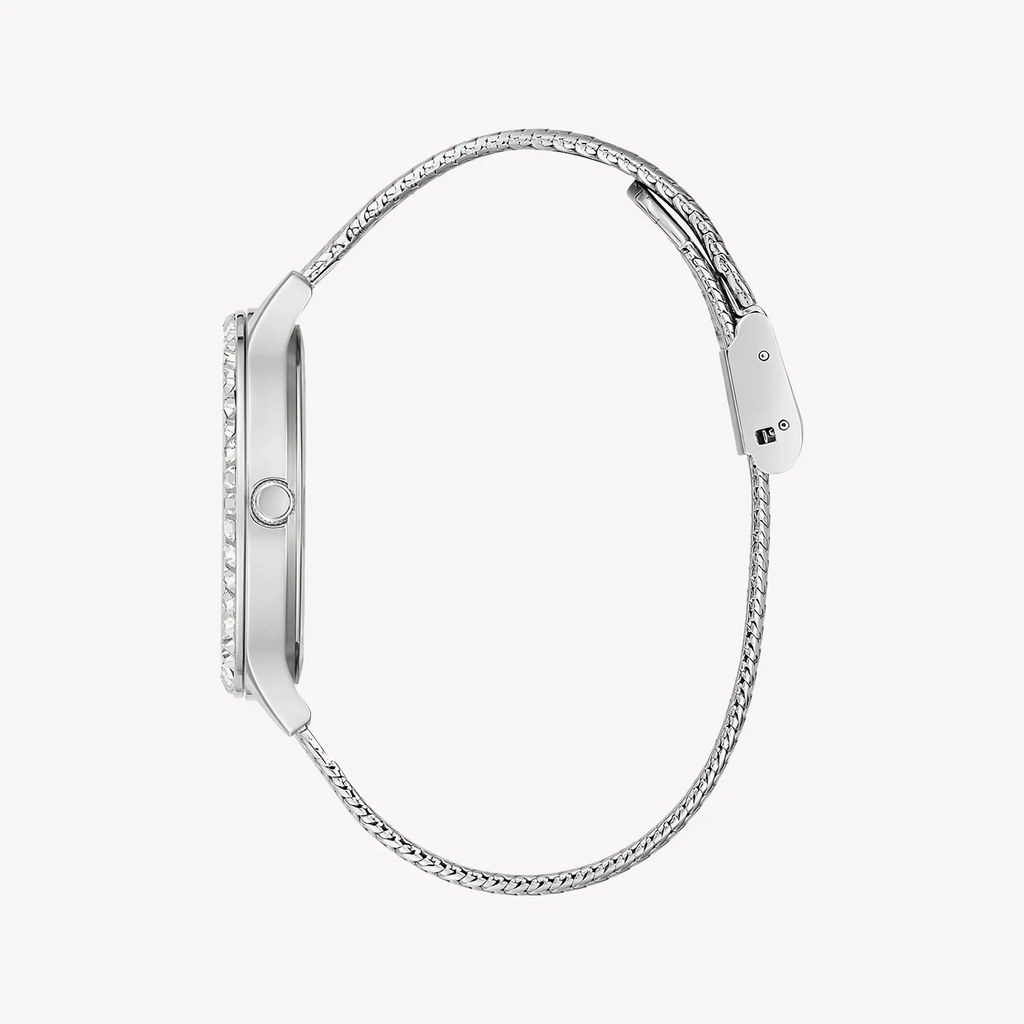 Guess Dress GW0402L1 Silver Mesh Crystal Ladies Watch