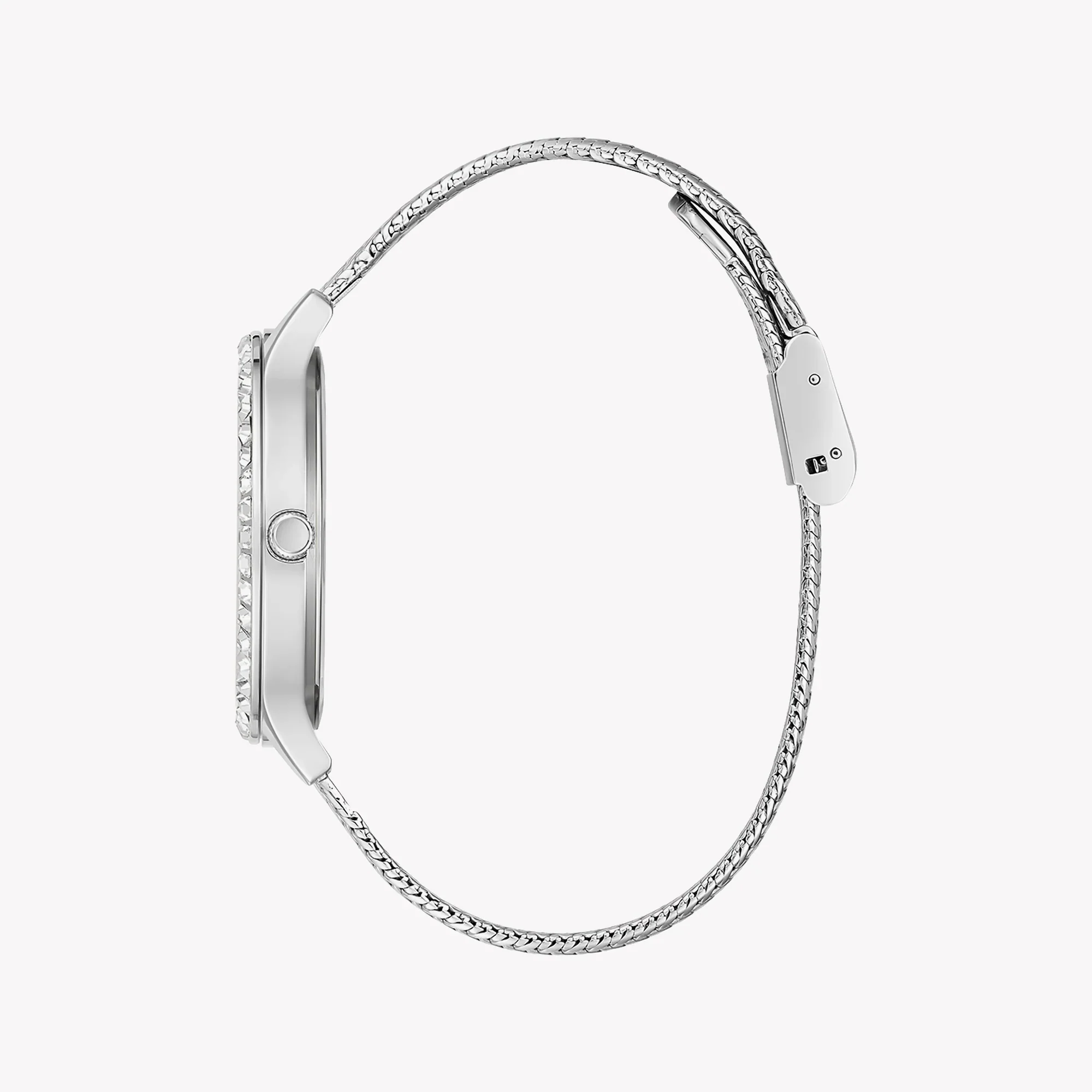 Guess Dress GW0402L1 Silver Mesh Crystal Ladies Watch