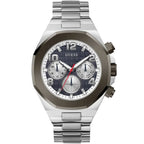 Guess Empire GW0489G1 Silver Steel Case Blue Textured Dial Men's Watch