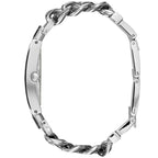 Guess Mod Heavy Metal W1117L1 Silver Tone Chain Bracelet Rectangular Watch