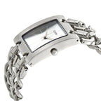 Guess Mod Heavy Metal W1117L1 Silver Tone Chain Bracelet Rectangular Watch