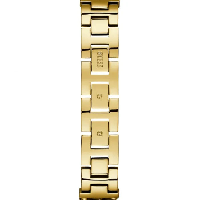 Guess Vanity W1030L2 Gold Tone Square Case Crystal Bezel Ladies Watch