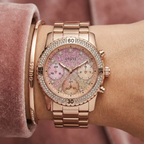 Guess Confetti W0774L3 Rose Gold & Glitter Watch