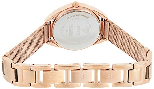 Guess Whisper W1084L3 Rose Gold Mesh Crystal Dial Women's Watch