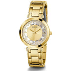 Guess Crystal Clear GW0470L2 Gold Case Transparent Crystal Dial Gold Metal Women's Watch
