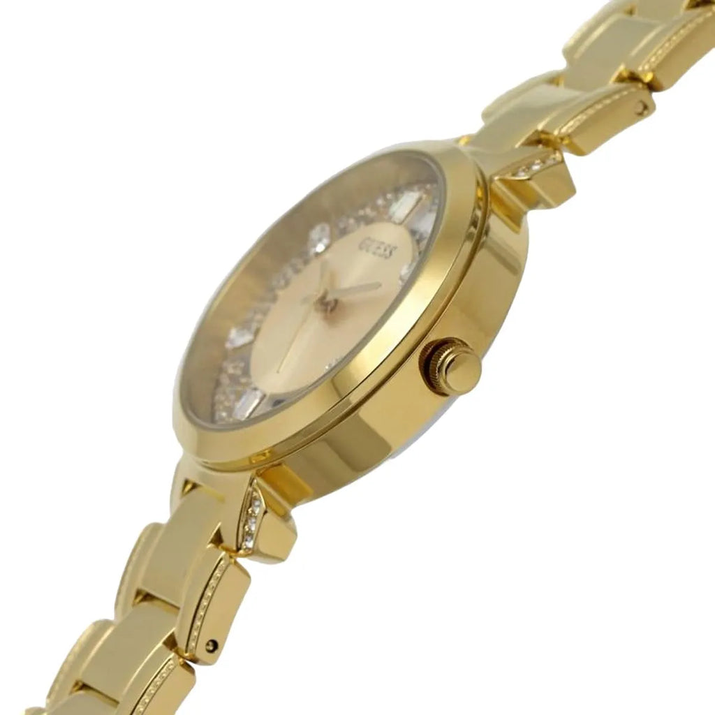 Guess Crystal Clear GW0470L2 Gold Case Transparent Crystal Dial Gold Metal Women's Watch