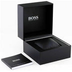 Hugo Boss Velocity 1513720 Men's All-Black Watch with Logo Rubber Strap