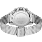 Hugo Boss Admiral 1513905 Men's Green Diver Watch Silver Mesh