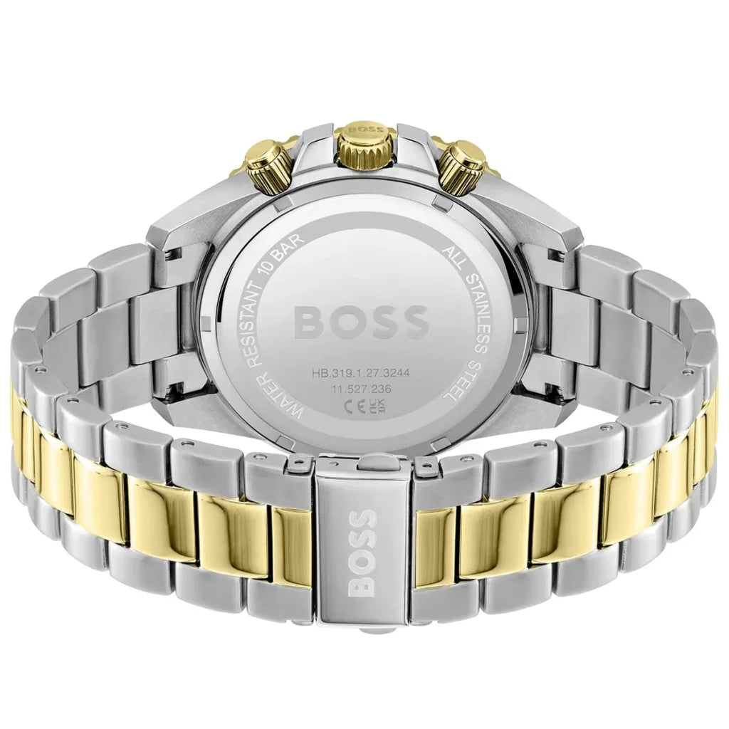 Hugo Boss Admiral 1513908 Men's Two-Tone Steel Watch with Black Dial