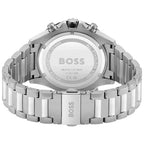 Hugo Boss Globetrotter 1513930 Men's Silver Steel Watch with Green Dial (10 ATM)