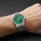 Hugo Boss Candor 1514079 Men's Silver Steel Watch with Green Dial