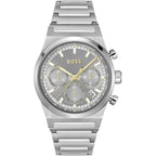 Hugo Boss Candor 1514221 Men's Silver Steel Watch with Grey Dial