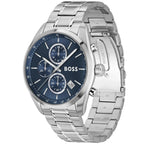 Hugo Boss Grand Prix 1514226 Silver Stainless Steel Blue Dial Watch