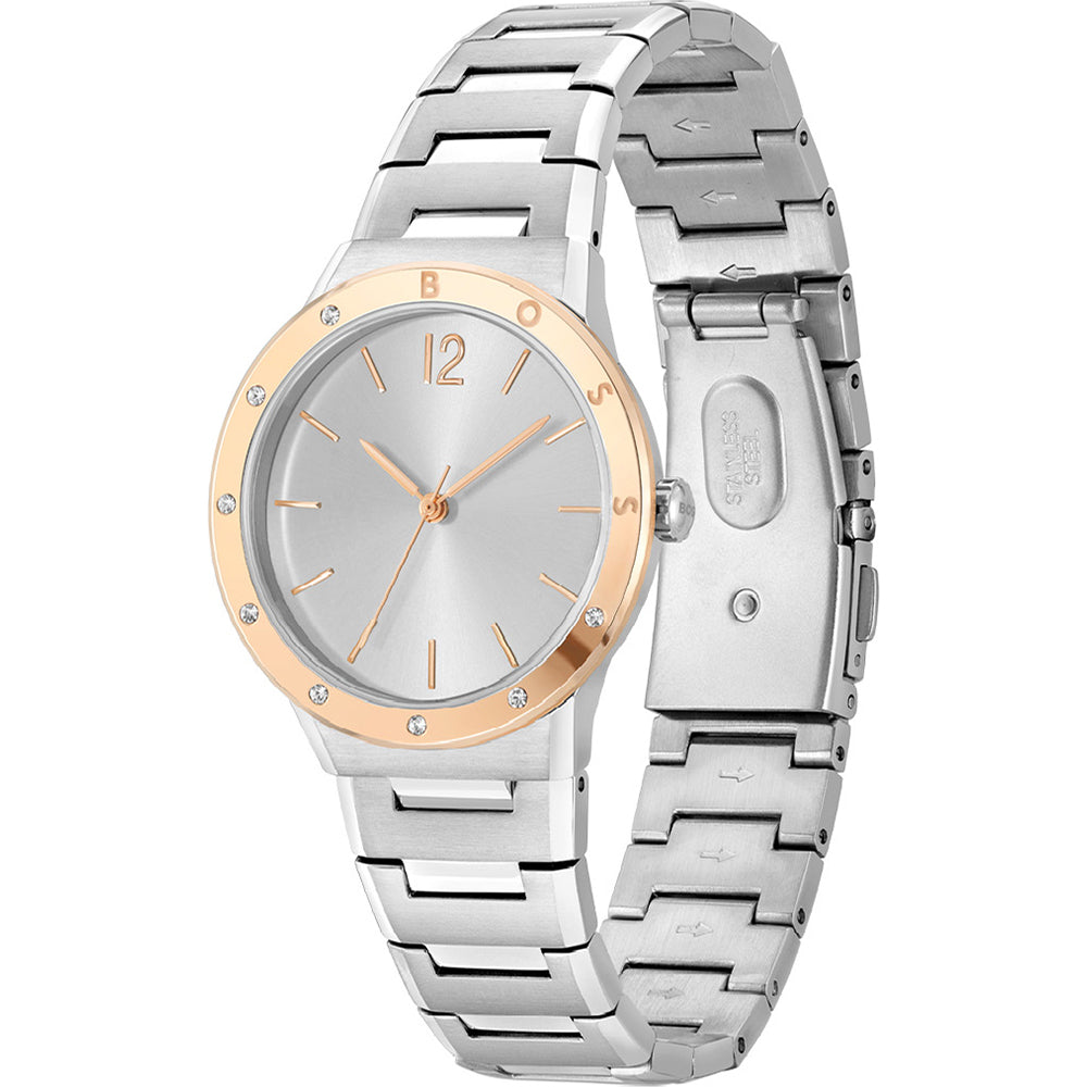 Hugo Boss Women’s Watch – Model 1502646 | Elegant Silver Breath Design