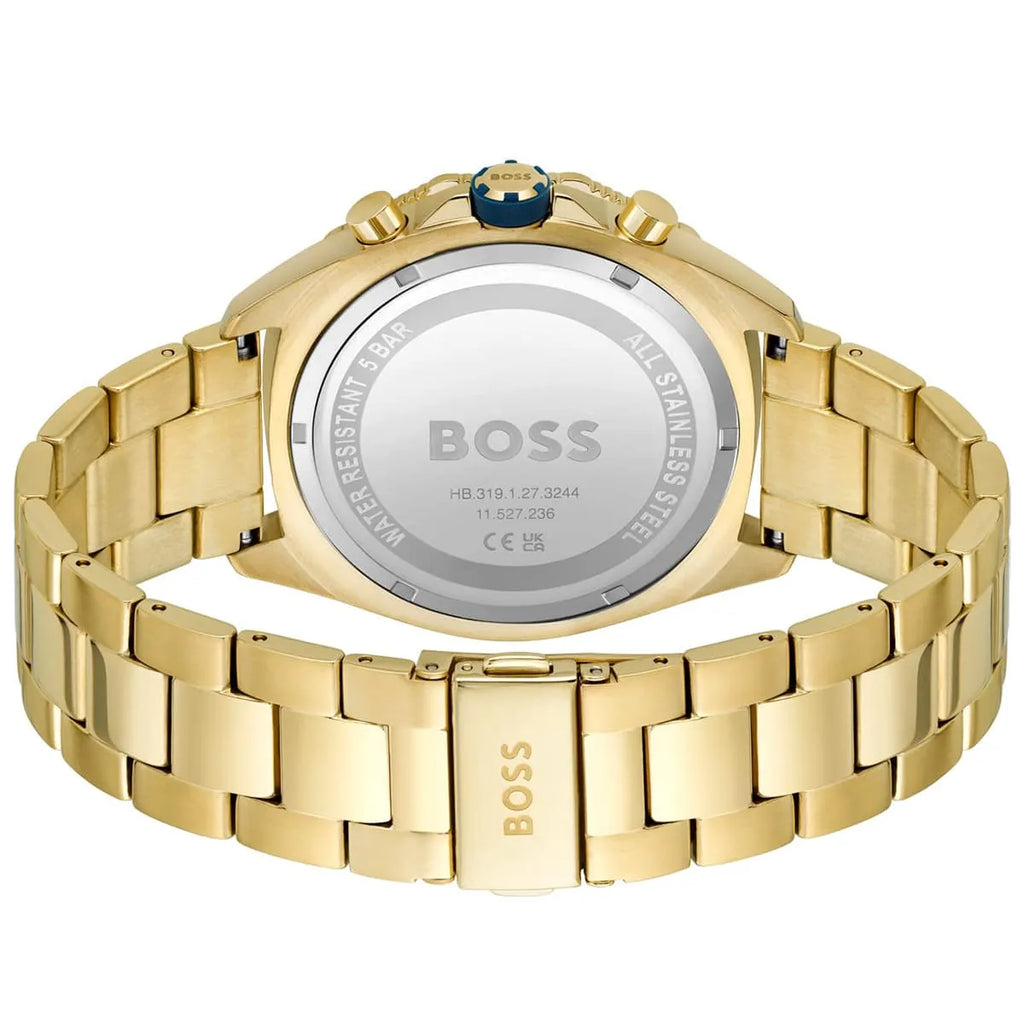 Hugo Boss Energy 1513973 Gold-Tone Blue Dial Chronograph Men's Watch