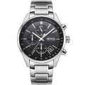 Hugo Boss Grand Prix 1513477 Silver-Tone Black Dial Chronograph Men's Watch