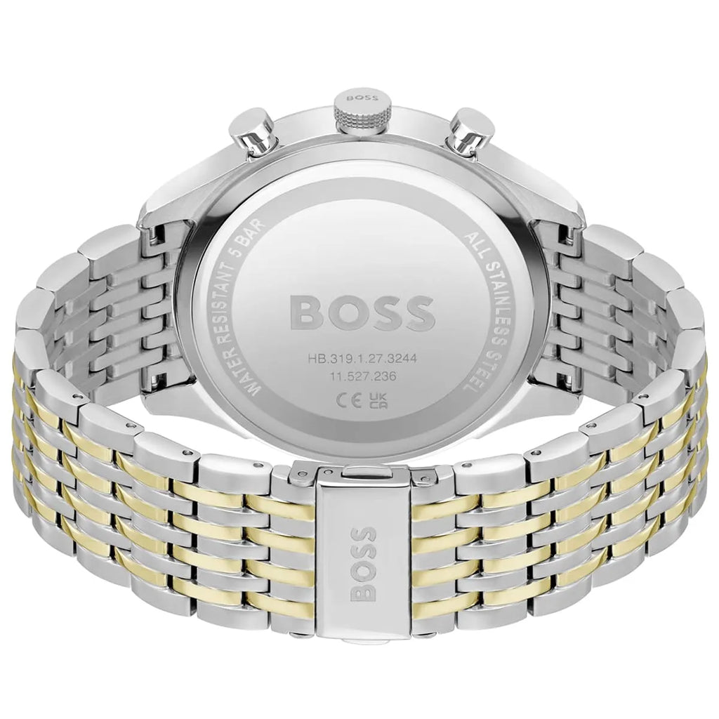 Hugo Boss Gregor 1514081 Two-Tone Green Dial Chronograph Men's Watch