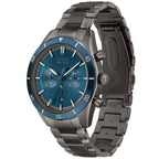 Hugo Boss Santiago 1513863 Grey IP Blue Dial Chronograph Men's Watch