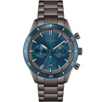 Hugo Boss Santiago 1513863 Grey IP Blue Dial Chronograph Men's Watch