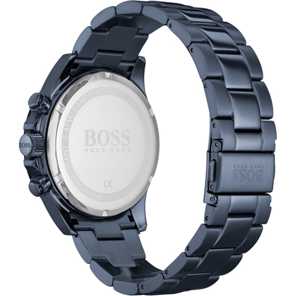 Hugo Boss Santiago 1513865 Blue IP Steel Grey Dial Men's Watch