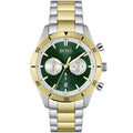 Hugo Boss Santiago 1513872 Two-Tone Green Dial Chronograph Men's Watch