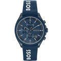 Hugo Boss Velocity 1514061 Blue IP Blue Rubber Strap Chronograph Men's Watch