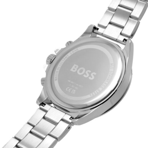Hugo Boss Men’s Watch – Model 1514069 | Elegant Silver Stainless Steel with Blue Dial