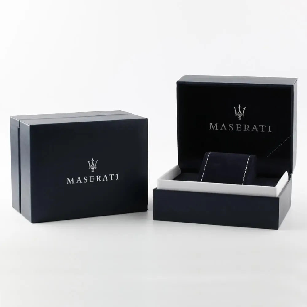 Maserati Traguardo R8871612006 Men's Black Watch Blue Bezel