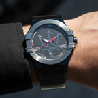 Maserati Potenza R8853108003 Men's Black Stainless Steel Big Logo Watch