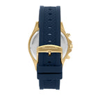 Maserati Sfida R8871640004 Men's Gold Watch Blue Rubber