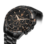 Maserati Traguardo R8873612048 Men's Watch Black & Rose Gold