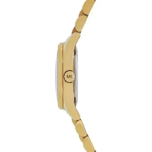 Michael Kors Lexington MK3284 Red Dial Gold-Tone Stainless Steel Women's Watch