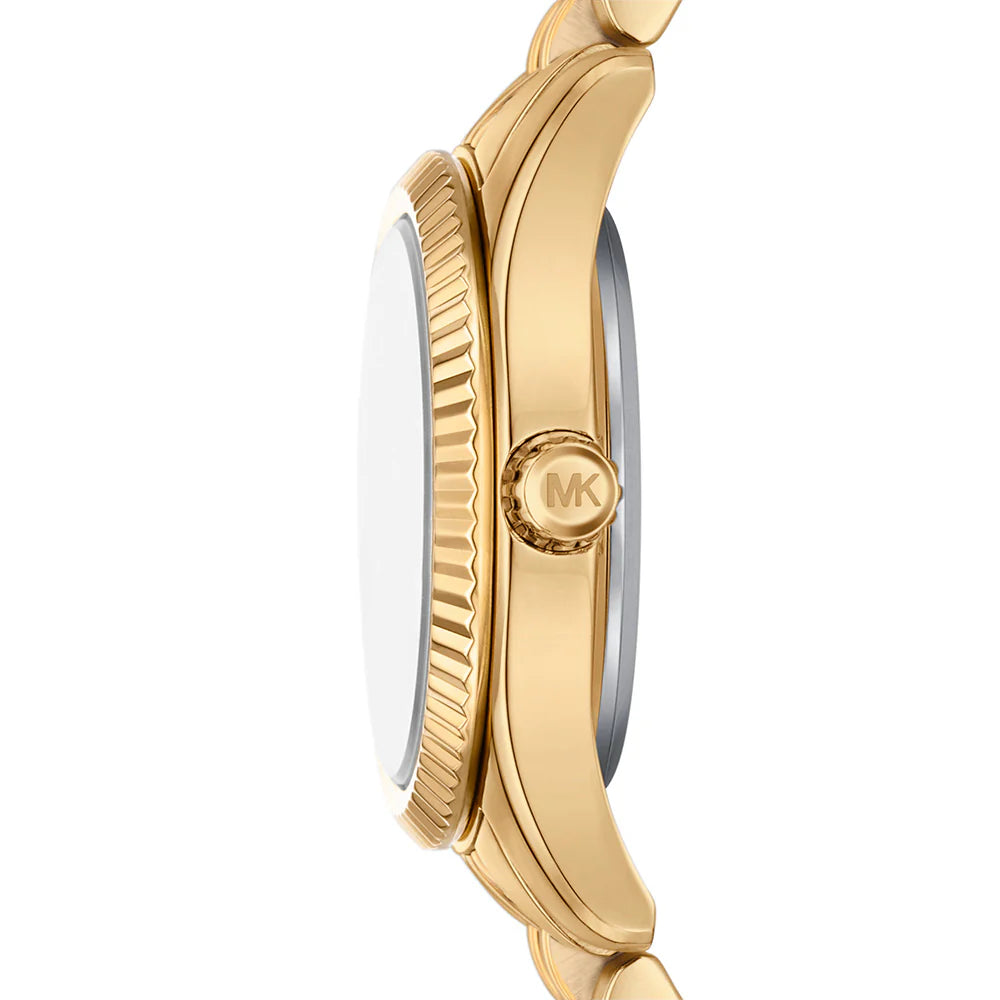 Michael Kors Lexington Mini MK4813 Gold Tone Turquoise Stone Dial Watch