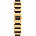 Michael Kors Darrington MK4887 Square Gold Tone Black Leather Women Watch