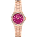 Michael Kors Lennox MK7396 Rose Gold Watch with Vibrant Fuchsia Dial