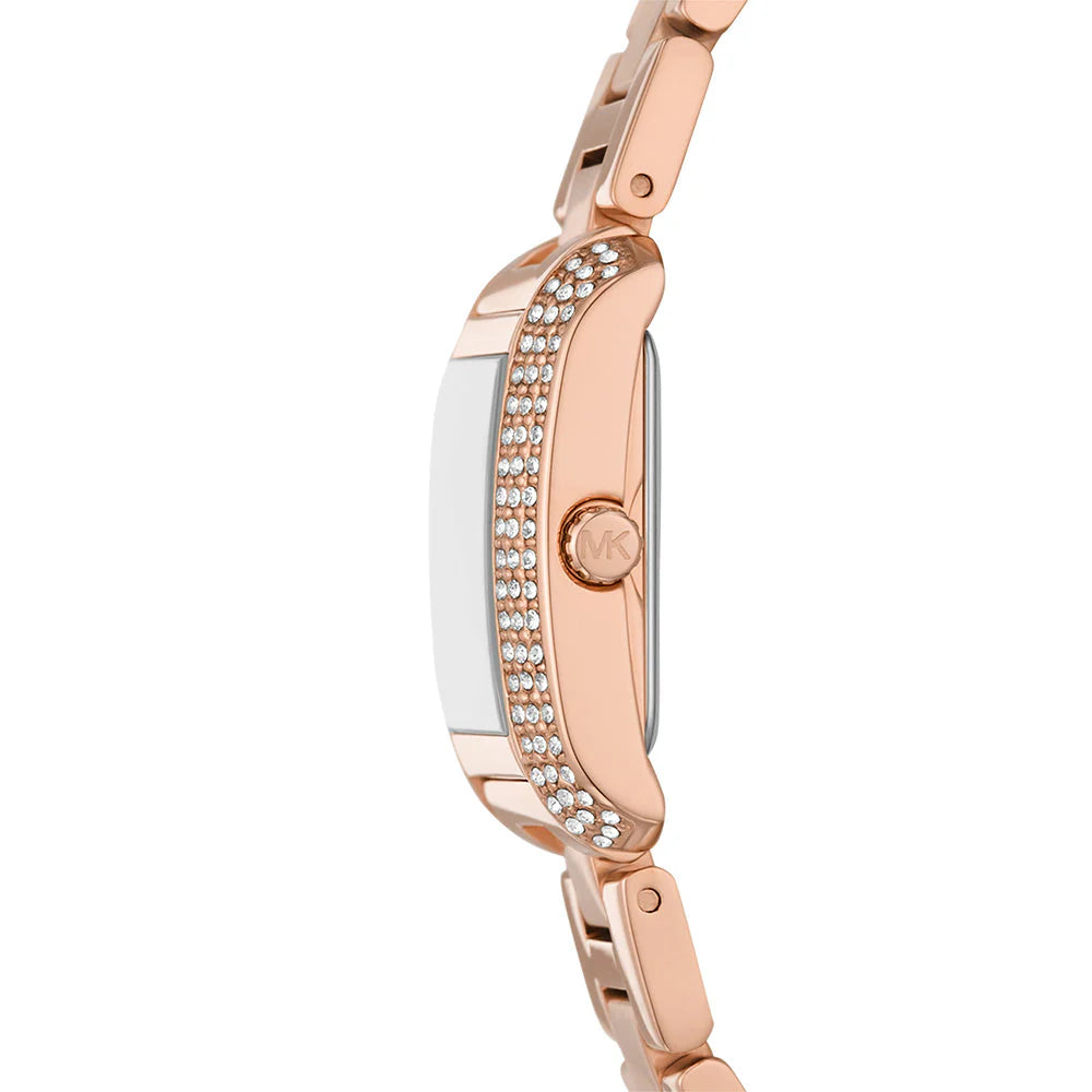 Michael Kors Emery MK7512 Rose Gold Rectangular Watch