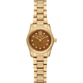 Michael Kors Petite Lexington MK7578 Gold Tone Tiger's Eye Dial Watch