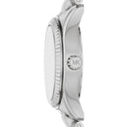 Michael Kors Petite Lexington MK7580 Silver Tone Brushed Green Dial Watch